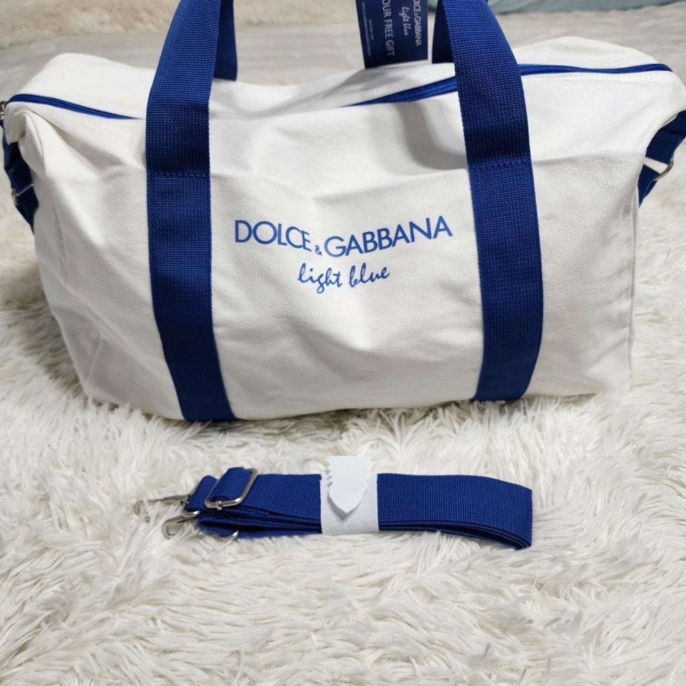 Dolce&Gabbana Blue and White Duffle Bag - Picture 2 of 6